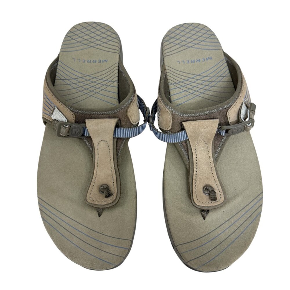 Merrell Pansy Bungee Performance Casual Sandals Thong Flip Flops Women's Size 9 - Picture 2 of 8
